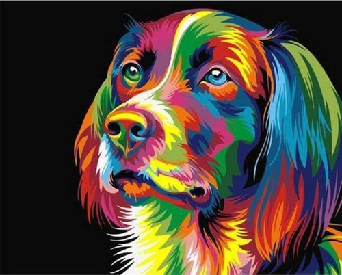 Malen nach Zahlen fŸr Erwachsene |ÊHund Pop Art | Figured'Art