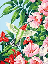 Laden Sie das Bild in den Galerie-Viewer, Malen nach Zahlen fŸr Erwachsene |ÊKolibri in den Blumen | Figured&#39;Art