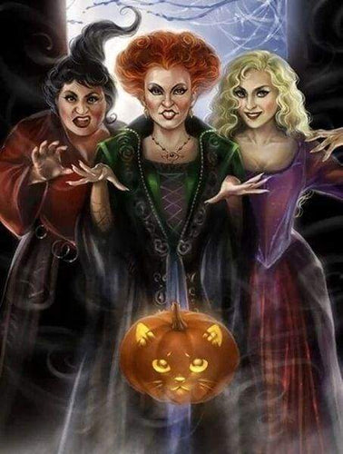 Diamond Painting, Halloween Hexen